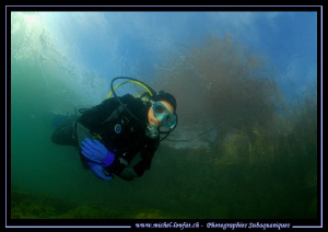 This week-end under the ice dive...Que du bonheur... :O)... by Michel Lonfat 
